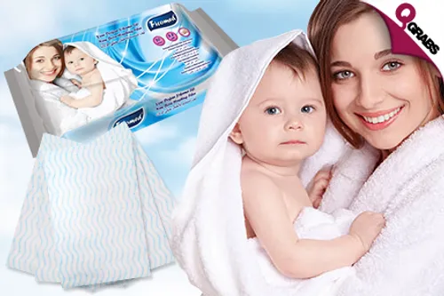 For QR59 Stay Fresh on the Go with 3 Packs of Ficomed Wash Fibre Loofah - Options available for Adults with Sensitive Skin OR New Born Babies! (QR84 Value)